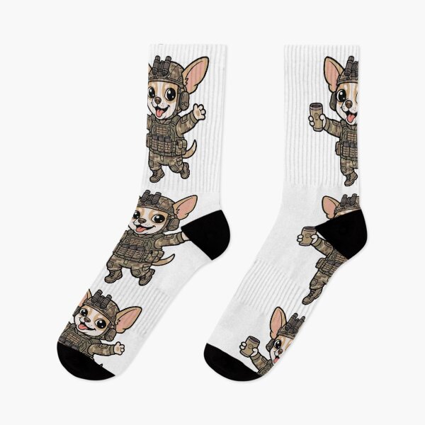 Item preview, Tactical Chihuahua Soldier Coffee Cartoon designed and sold by AusWarfighters.