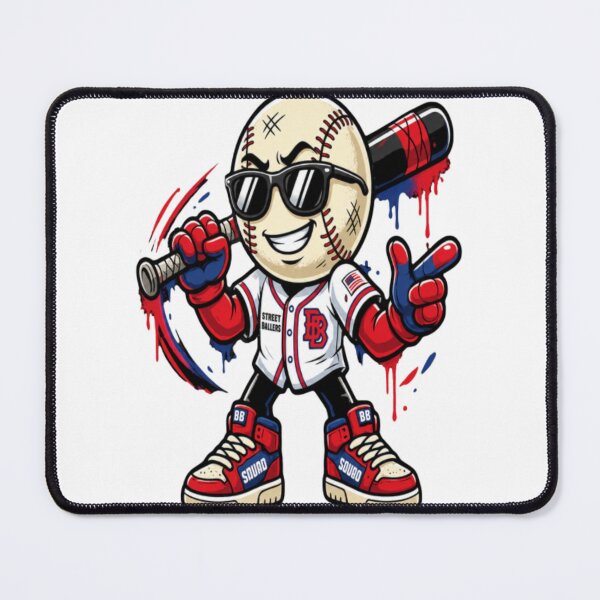 Item preview, Red‑White‑Blue Baseball Rebel designed and sold by Mindful56.