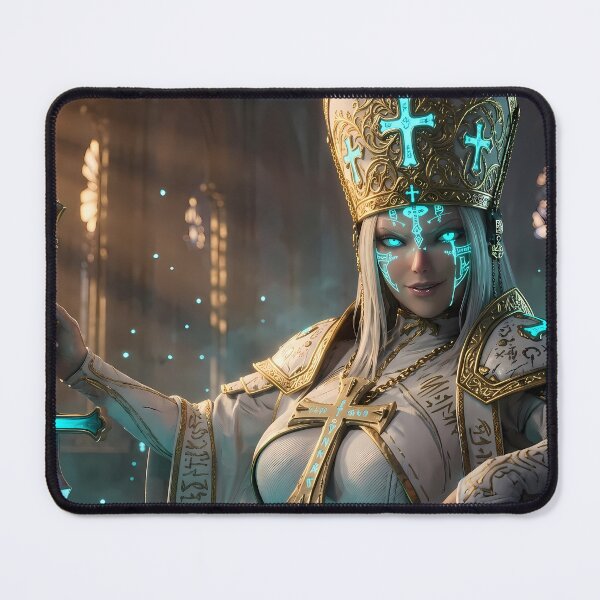 Item preview, White Priestess of the Blue Light designed and sold by GalleryBrisArt.