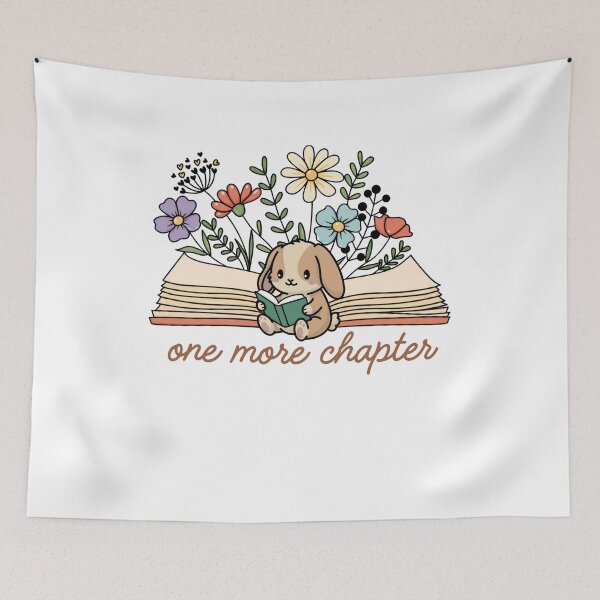 Item preview, Kawaii Bunny Reading One More Chapter designed and sold by thebest-2studio.