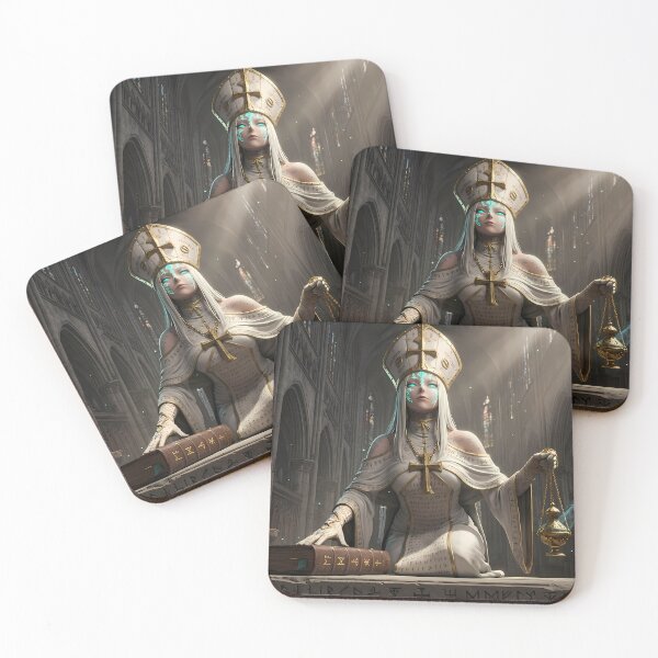 Item preview, White Priestess of the Blue Light designed and sold by GalleryBrisArt.