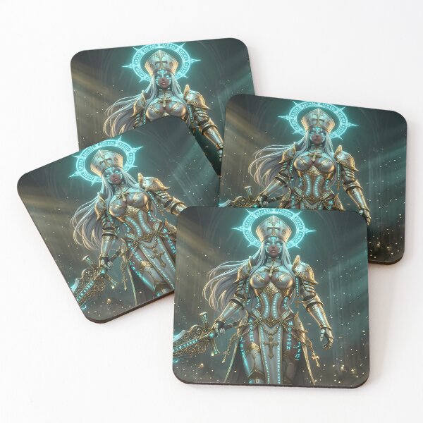 Item preview, White Priestess of the Blue Light designed and sold by GalleryBrisArt.