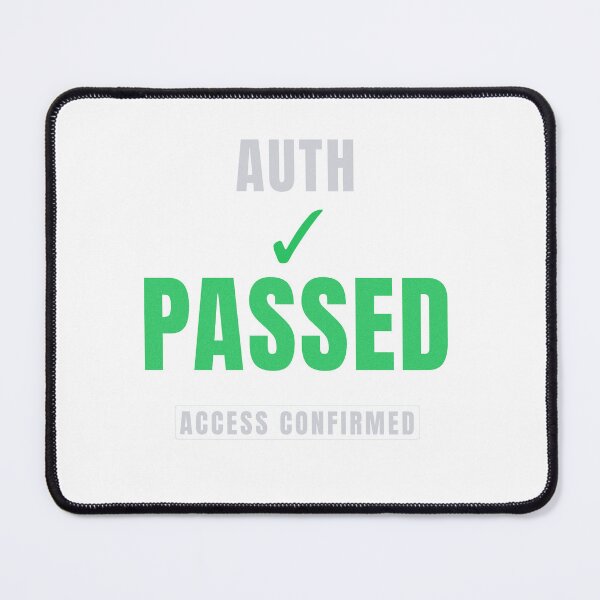 Item preview, Auth Passed | Premium Tech Typography Design designed and sold by HeartAndArtShop.