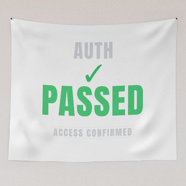 Item preview, Auth Passed | Premium Tech Typography Design designed and sold by HeartAndArtShop.