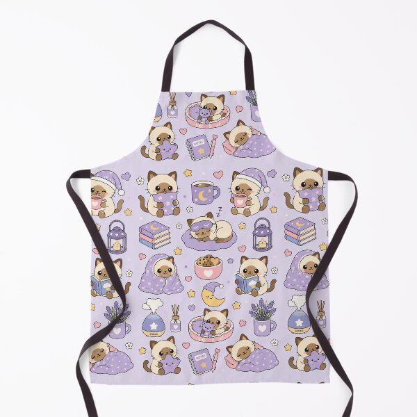 Item preview, Cute Sleepy Cat Kawaii Pattern designed and sold by Soft Berry Studio.