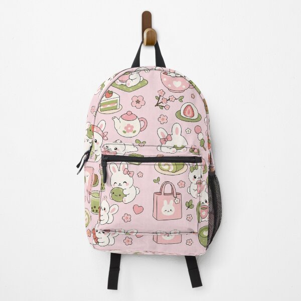 Item preview, Cute Bunny Tea Party Kawaii Pattern designed and sold by Soft Berry Studio.