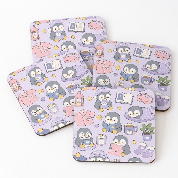 Item preview, Cute Sleepy Penguin Kawaii Pattern designed and sold by Soft Berry Studio.
