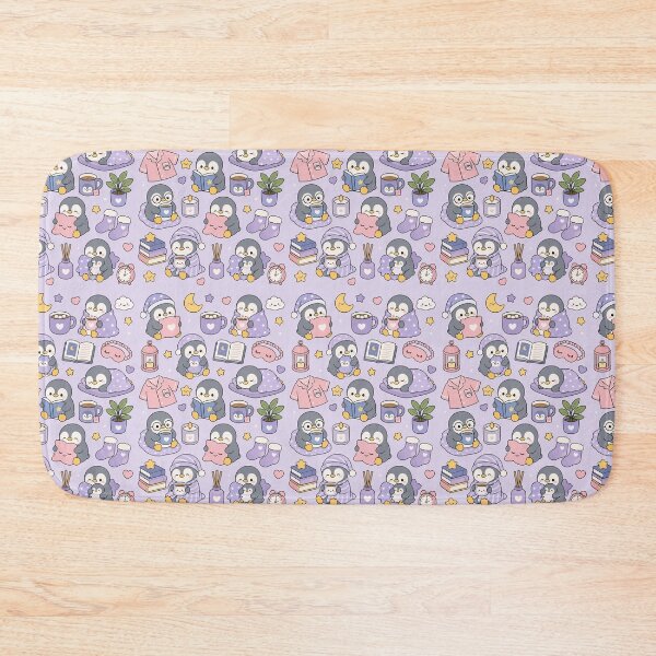 Item preview, Cute Sleepy Penguin Kawaii Pattern designed and sold by Soft Berry Studio.