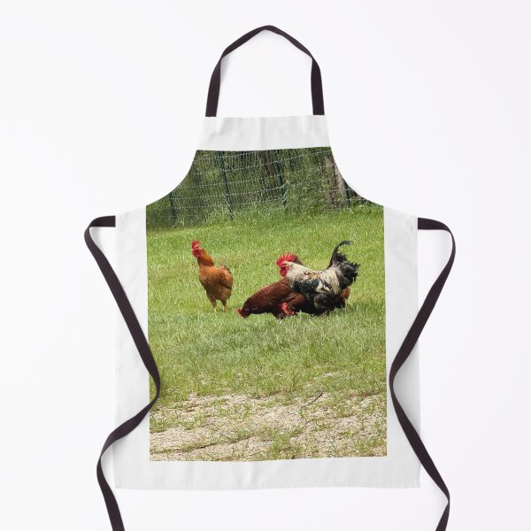 Item preview, Chickens Foraging in a Farmyard Scene. designed and sold by Pearls1.