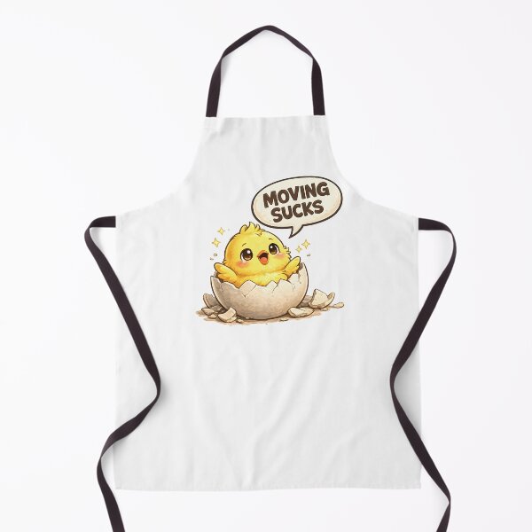 Item preview, Moving Sucks Cute Hatching Chick Humor designed and sold by Artmares.