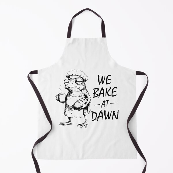 Item preview, We Bake at Dawn Frog Meme designed and sold by suhairee-studio.