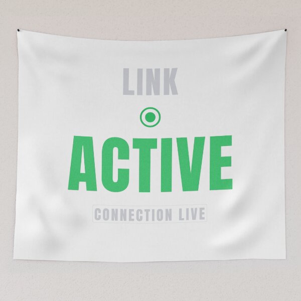 Item preview, Link Active | Premium Tech Typography Design designed and sold by HeartAndArtShop.
