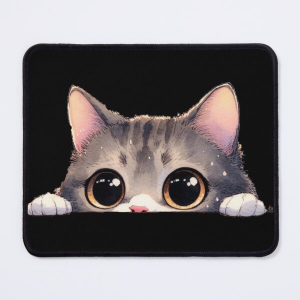 Item preview, Curious Watercolor Peeking Tabby designed and sold by CAutumnTrapp.