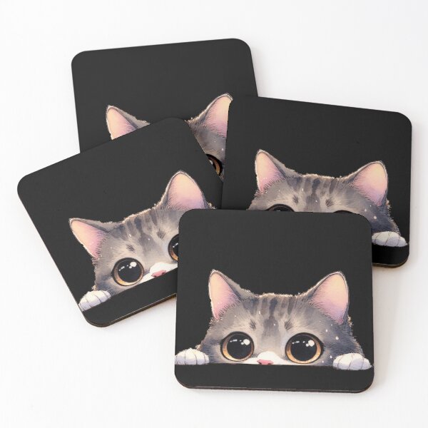 Item preview, Curious Watercolor Peeking Tabby designed and sold by CAutumnTrapp.