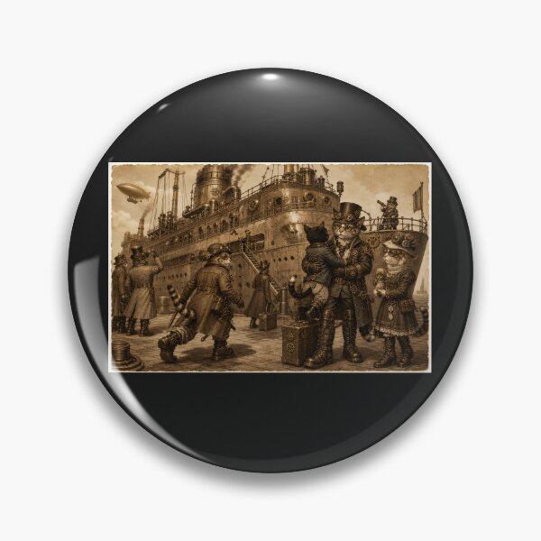 Item preview,  EVERMORE966, VENI VIDI VICI- STEAMPUNK CATS, STEAMPUNK SHIP, DADDY TAKING A TRIP, SEE YA SOON! designed and sold by V3GFX.