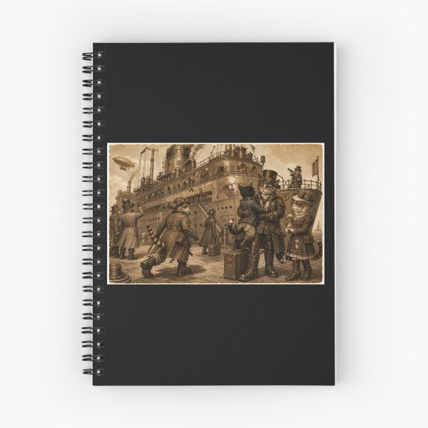 Item preview,  EVERMORE966, VENI VIDI VICI- STEAMPUNK CATS, STEAMPUNK SHIP, DADDY TAKING A TRIP, SEE YA SOON! designed and sold by V3GFX.