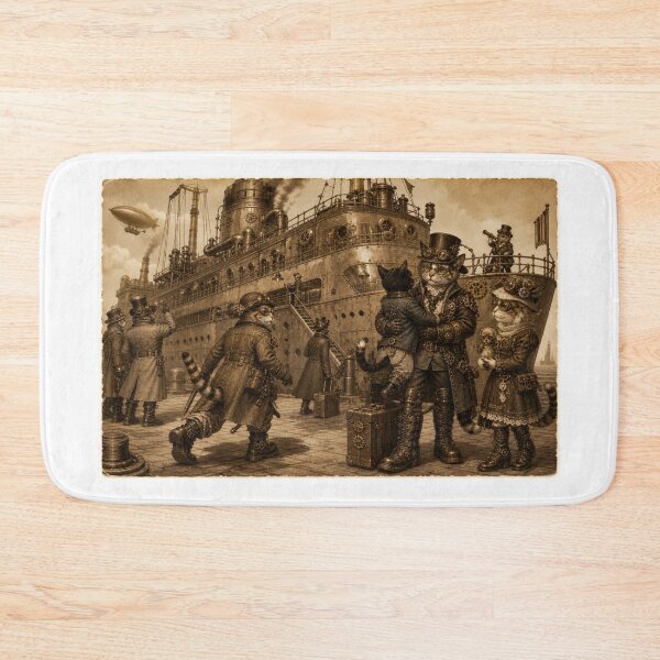 Item preview,  EVERMORE966, VENI VIDI VICI- STEAMPUNK CATS, STEAMPUNK SHIP, DADDY TAKING A TRIP, SEE YA SOON! designed and sold by V3GFX.