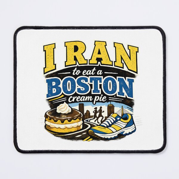 Item preview, Running Boston Cream Pie Dessert Humor designed and sold by Artmares.