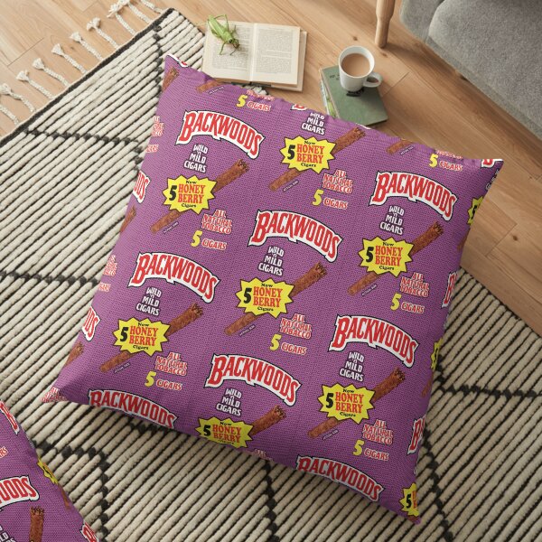 Backwoods Honey Berry Cigar Leafs Floor Pillow