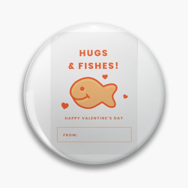 Item preview, Gold Fish - Hugs & Fishes Valentine's Days designed and sold by janniebeahan.
