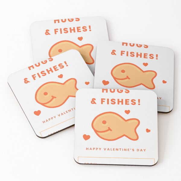 Item preview, Gold Fish - Hugs & Fishes Valentine's Days designed and sold by janniebeahan.