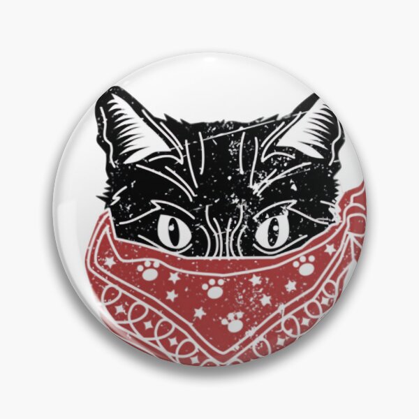 Item preview, The Quiet Rebel Bandana Cat designed and sold by Maronedgeshop.