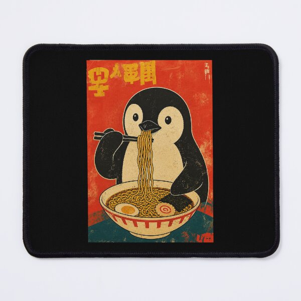Item preview, Vintage Ramen Penguin Retro Japanese Style Noodle Lover designed and sold by ferminhays.