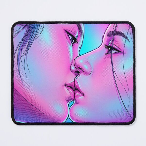 Item preview, Dreamy Kiss Lom & Blew FreenBecky GL Series Lgbtq+ WLW Decor Poster Print Art Comic Saying designed and sold by Mind Space.