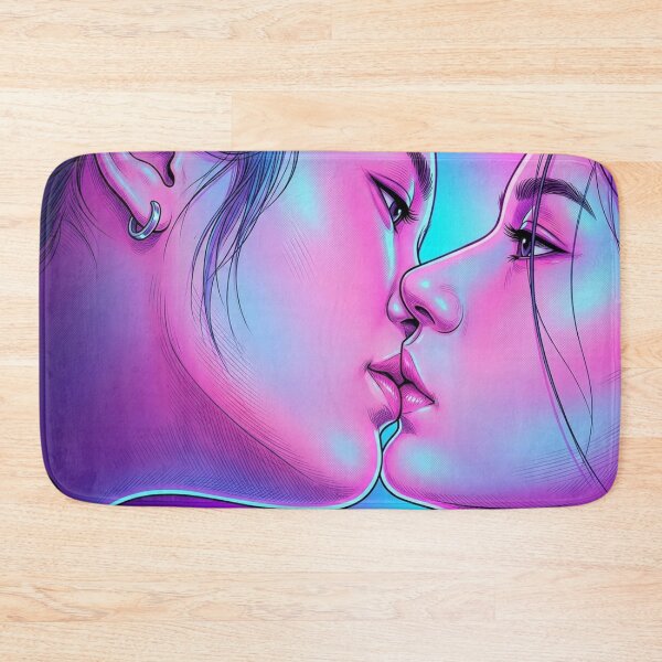 Item preview, Dreamy Kiss Lom & Blew FreenBecky GL Series Lgbtq+ WLW Decor Poster Print Art Comic Saying  designed and sold by Mind Space.