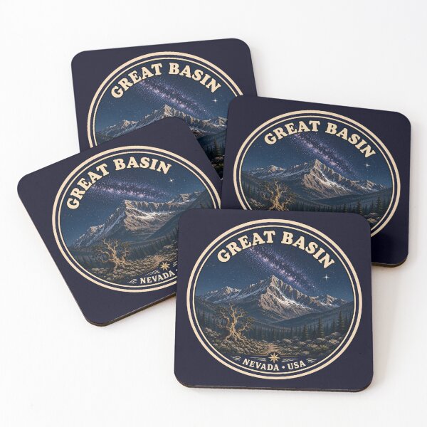 Item preview, Great Basin National Park Night Sky Badge | Wheeler Peak, Bristlecone Pine Bigfoot designed and sold by Swanny's Custom T-shirt and Gift Designs.