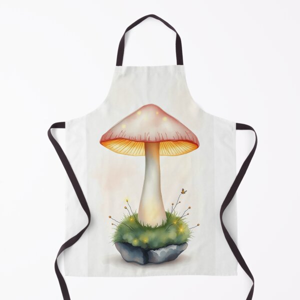 Item preview, Glowing Watercolor Mushroom Cottagecore Wall Art designed and sold by Vida e Arte.
