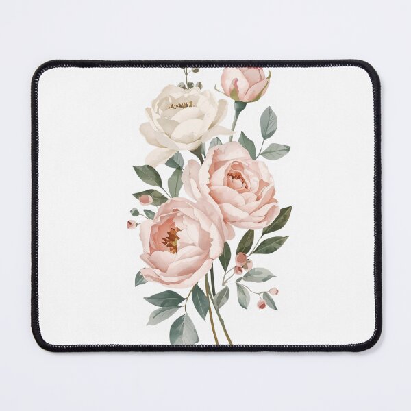 Item preview, Vintage Pastel Peony and Rose Floral Bouquet Sticker designed and sold by simranart111.
