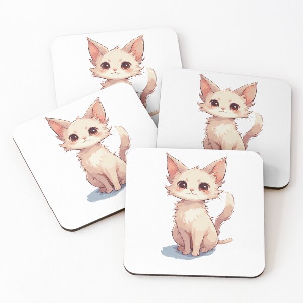 Item preview, Cute Kawaii Pastel Kitten Anime Cat Sticker designed and sold by simranart111.