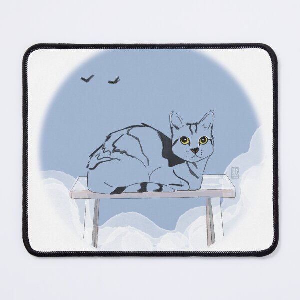 Item preview, Cat sitting on bench designed and sold by iblushay.
