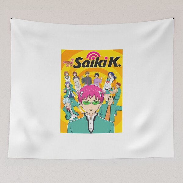 Item preview, The Disastrous Life Of Saiki K. Poster Designs designed and sold by roderickguarda.