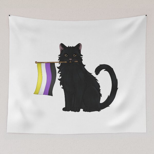 Item preview, Nonbinary Cat designed and sold by 333_venus_333.