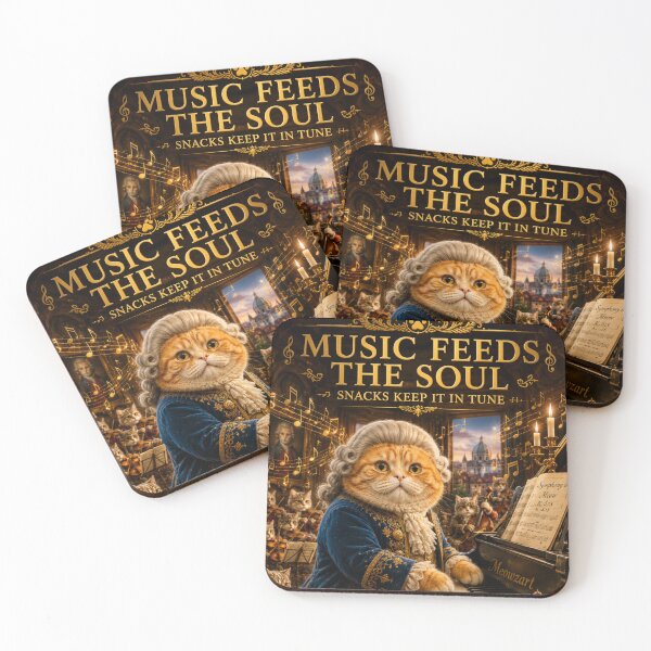 Item preview, Music Feeds The Soul Snacks Keep It In Tune Meowzart Gingerboi Daydreamscapes designed and sold by Mindworx21.