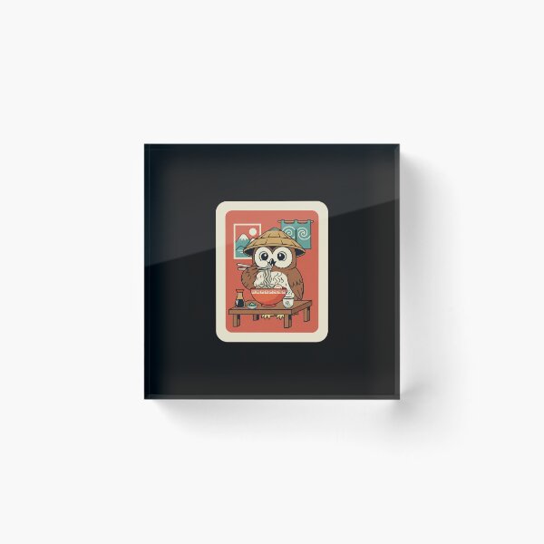 Item preview, Wise Owl Noodle Dinner Retro Japanese Cozy Animal designed and sold by JordynLadukeg65.