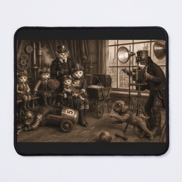 Item preview,   EVERMORE966, VENI VIDI VICI- STEAMPUNK CATS, STEAMPUNK PHOTOGRAPHER, FAMILY PORTRAIT designed and sold by V3GFX.