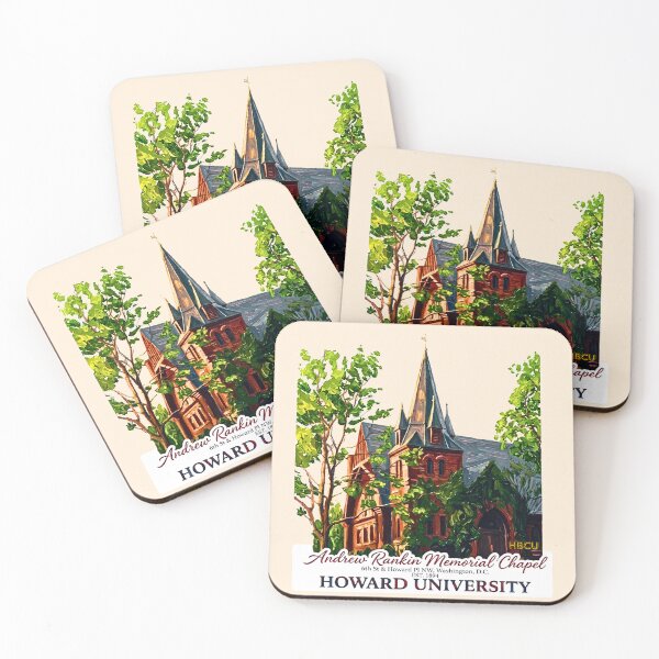 Item preview, Howard University Andrew Rankin Memorial Chapel Oil Painting designed and sold by EvergreenPark - Tee Studio.