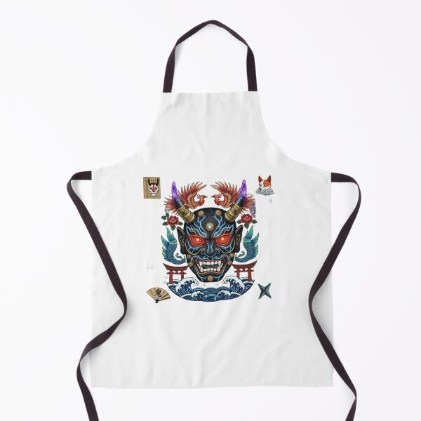 Item preview, Japanese Oni Mask Shirt designed and sold by PixelStyle Studio.