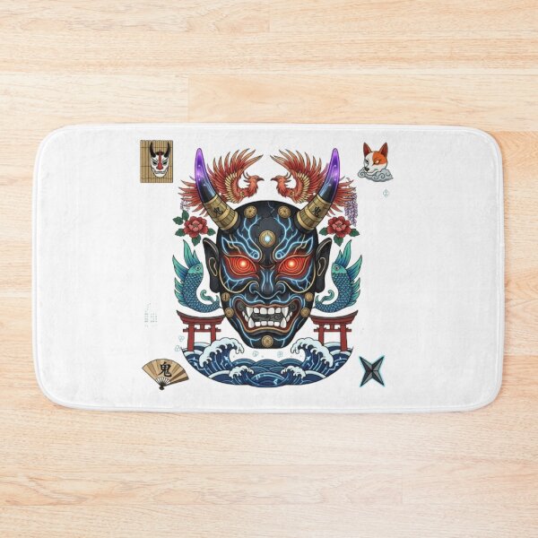 Item preview, Japanese Oni Mask Shirt designed and sold by PixelStyle Studio.