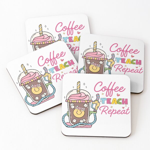 Item preview, Coffee Teach Repeat Funny Teacher Coffee Lover designed and sold by thebest-2studio.
