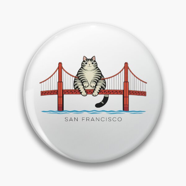 Item preview, Cat San Francisco Golden Gate Bridge Cat Meme designed and sold by suhairee-studio.
