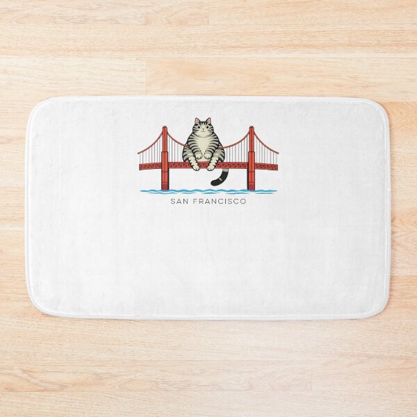 Item preview, Cat San Francisco Golden Gate Bridge Cat Meme designed and sold by suhairee-studio.
