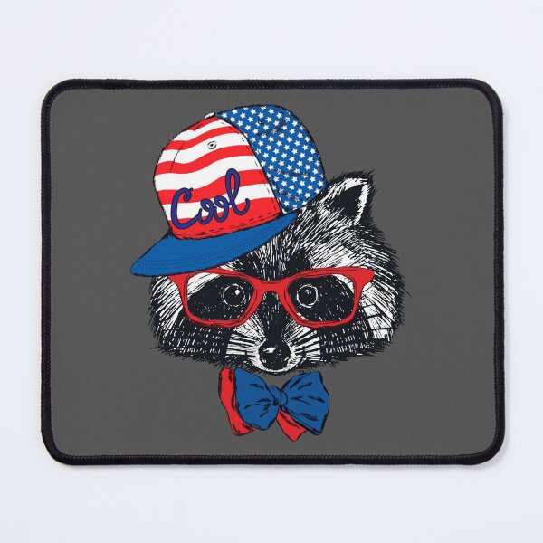 Item preview, Cool Raccoon 4th of July 2026 USA Patriotic Raccoon American Flag Independence Day Graphic designed and sold by artworkathome.