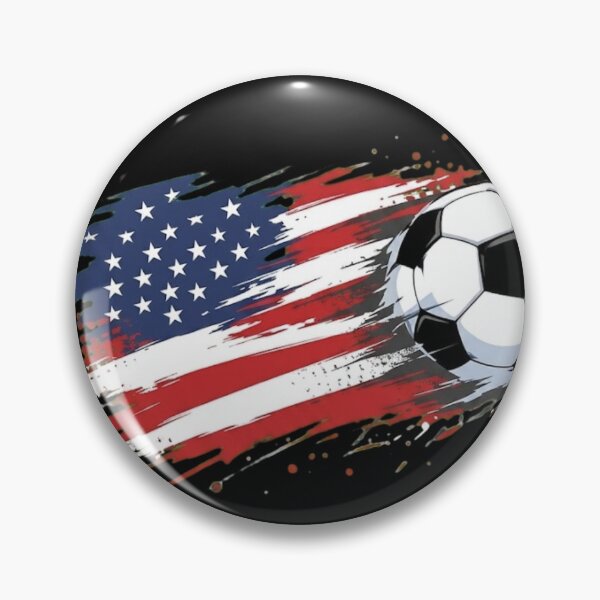 Item preview, USA Soccer Ball American Flag Patriotic Sports Design designed and sold by haitrieuic96.