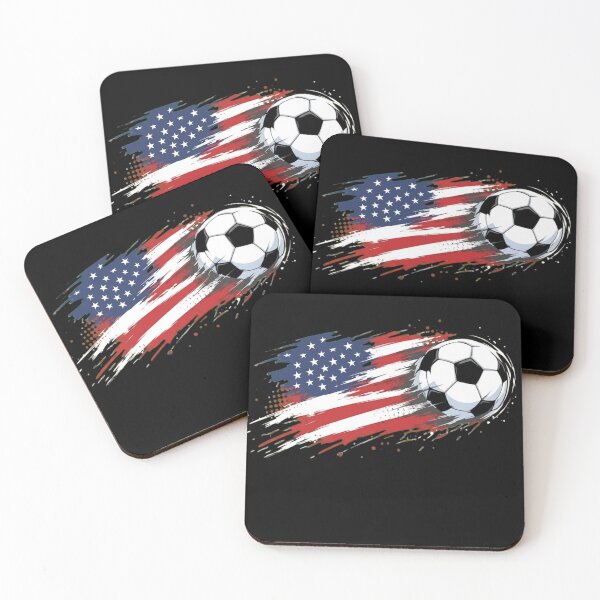 Item preview, USA Soccer Ball American Flag Patriotic Sports Design designed and sold by haitrieuic96.