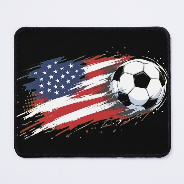 Item preview, USA Soccer Ball American Flag Patriotic Sports Design designed and sold by haitrieuic96.