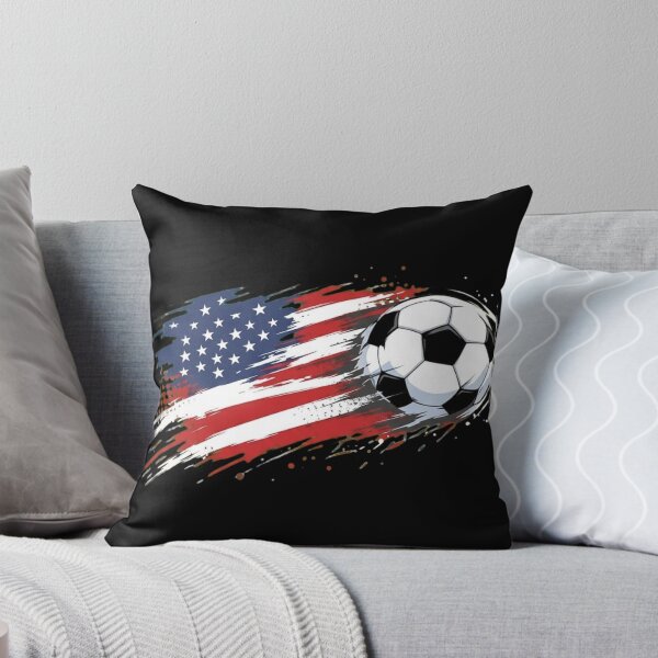 Item preview, USA Soccer Ball American Flag Patriotic Sports Design designed and sold by haitrieuic96.